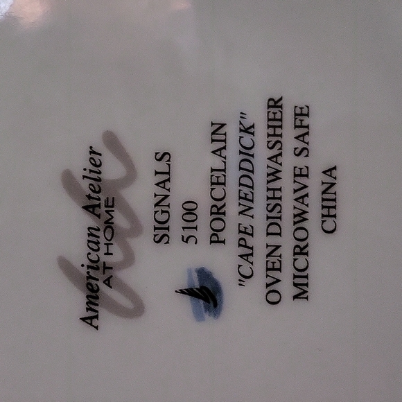 American Atelier Kitchen Cape Neddick Plate Signals 50 American